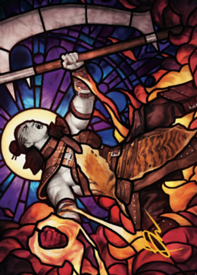 Garna, Bloodfist of Keld Art Card (Gold-Stamped Signature) [Dominaria United Art Series] | Gamers Paradise