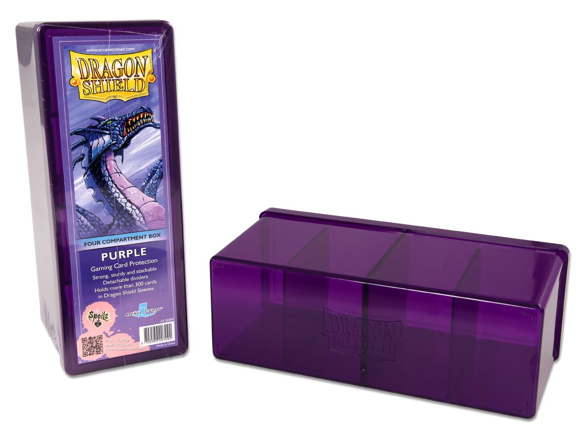 Dragon Shield: Four-Compartment Deck Box - Purple | Gamers Paradise