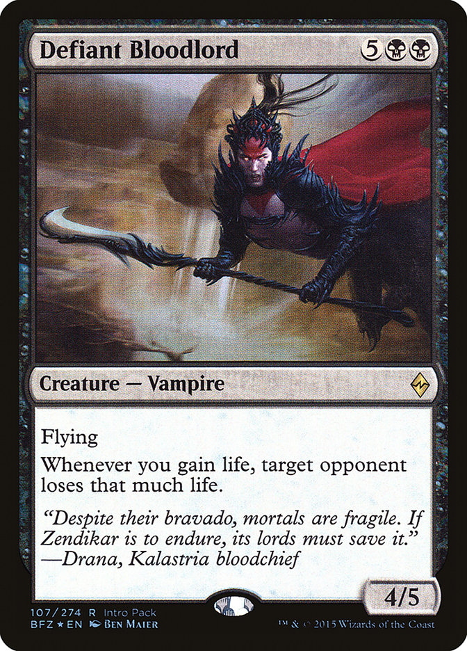 Defiant Bloodlord (Intro Pack) [Battle for Zendikar Promos] | Gamers Paradise