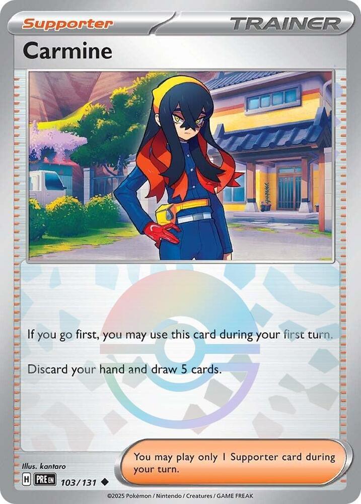 Carmine (103/131) (Poke Ball Pattern) [Scarlet & Violet: Prismatic Evolutions] | Gamers Paradise