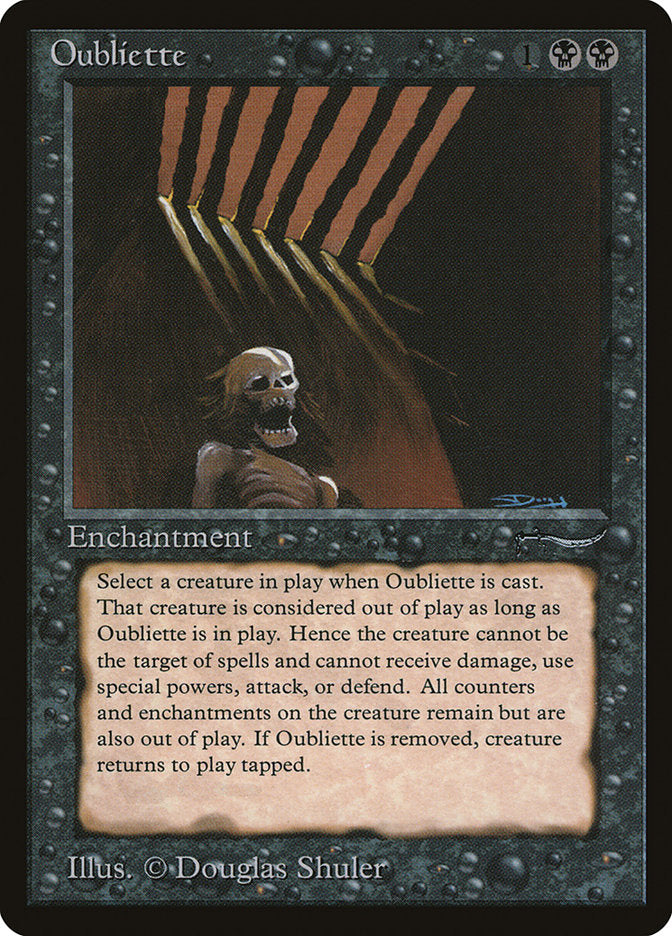Oubliette (Dark Mana Cost) [Arabian Nights] | Gamers Paradise