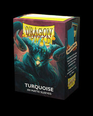 Dragon Shield: Standard 100ct Sleeves - Turquoise (Matte) | Gamers Paradise