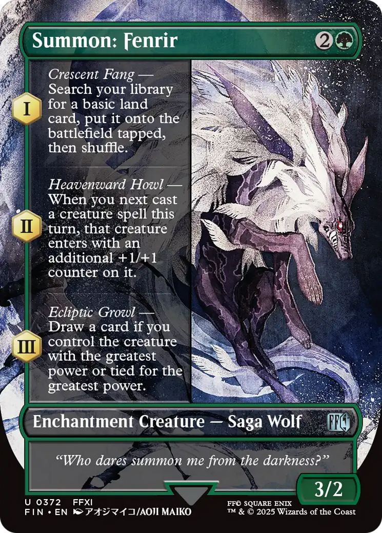 Summon: Fenrir (Borderless) [FINAL FANTASY] | Gamers Paradise