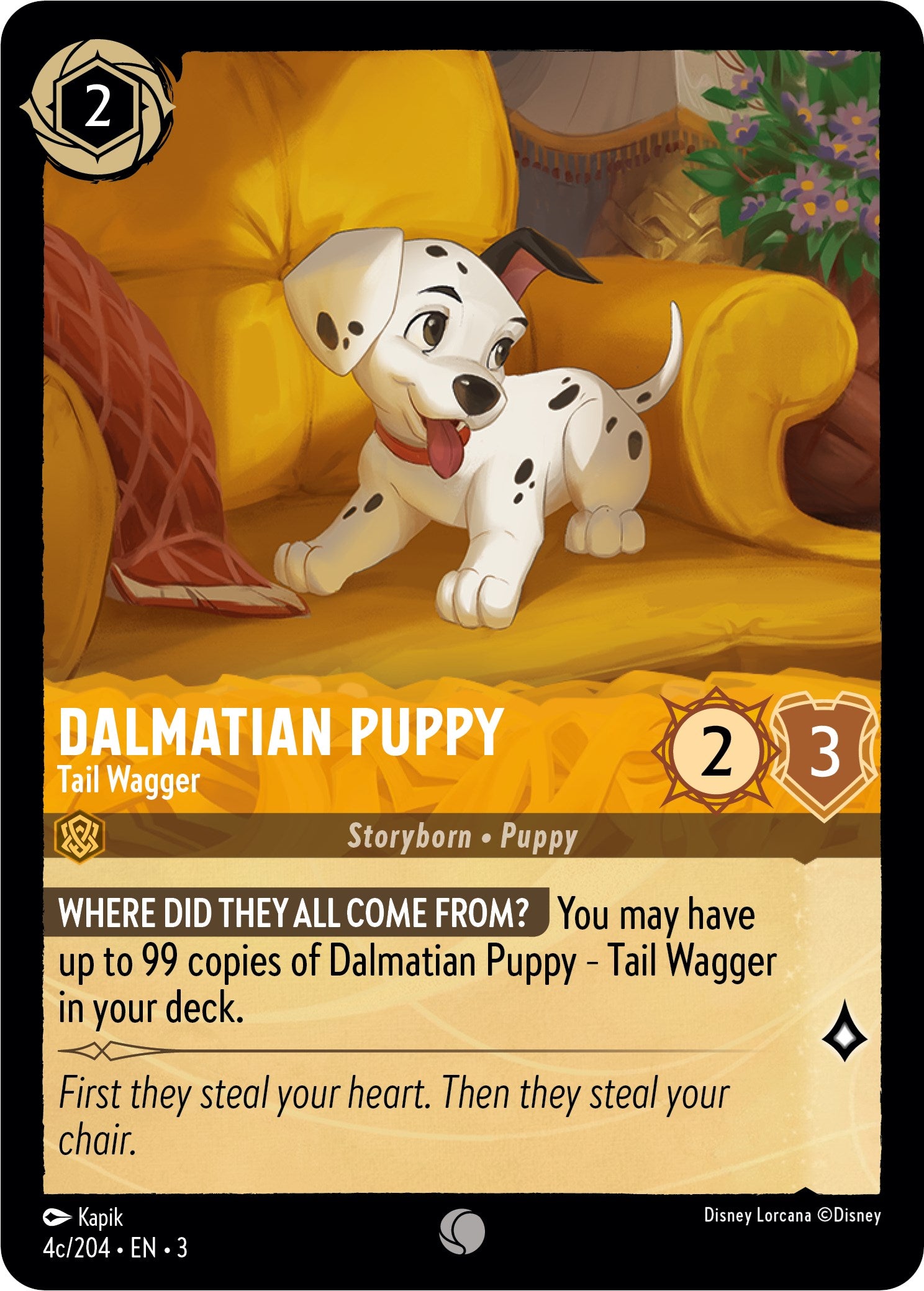 Dalmatian Puppy - Tail Wagger (4c) (4c/204) [Into the Inklands] | Gamers Paradise