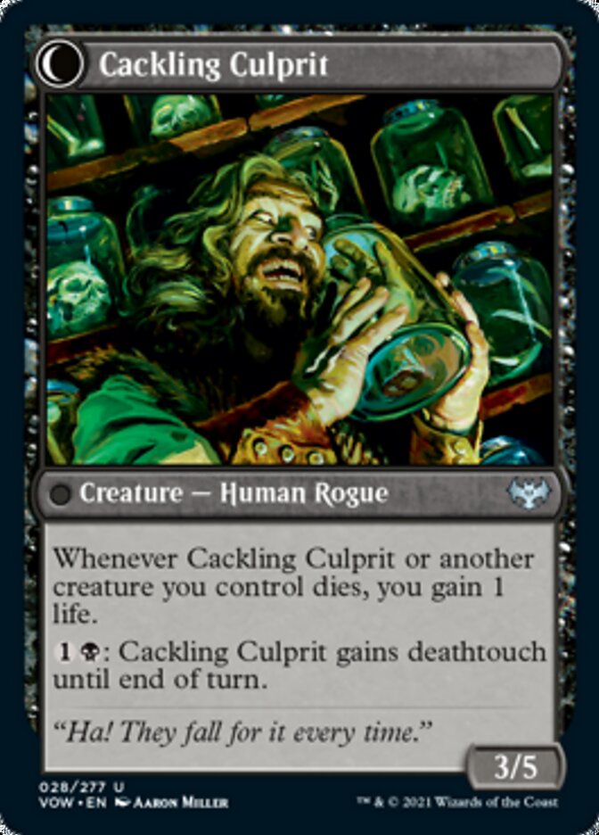 Panicked Bystander // Cackling Culprit [Innistrad: Crimson Vow] | Gamers Paradise