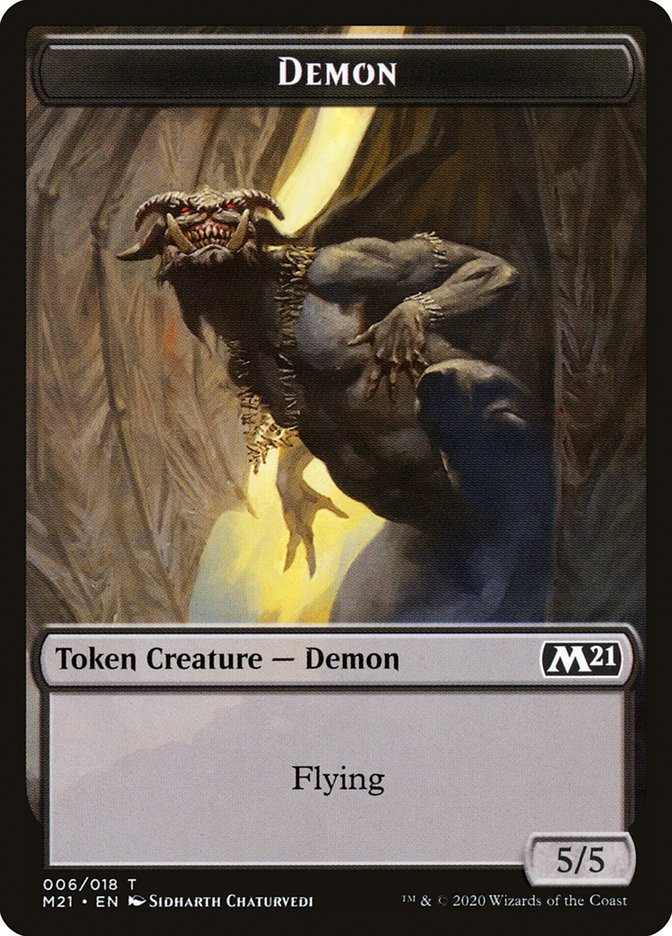 Demon Token [Core Set 2021 Tokens] | Gamers Paradise