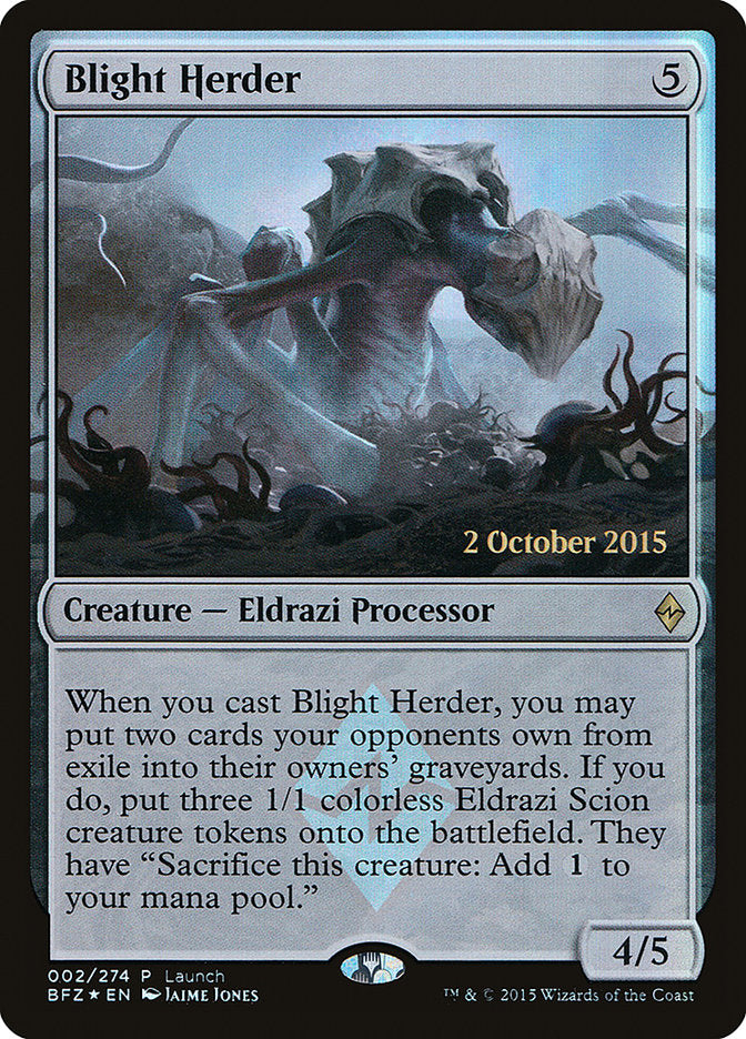Blight Herder (Launch) [Battle for Zendikar Promos] | Gamers Paradise