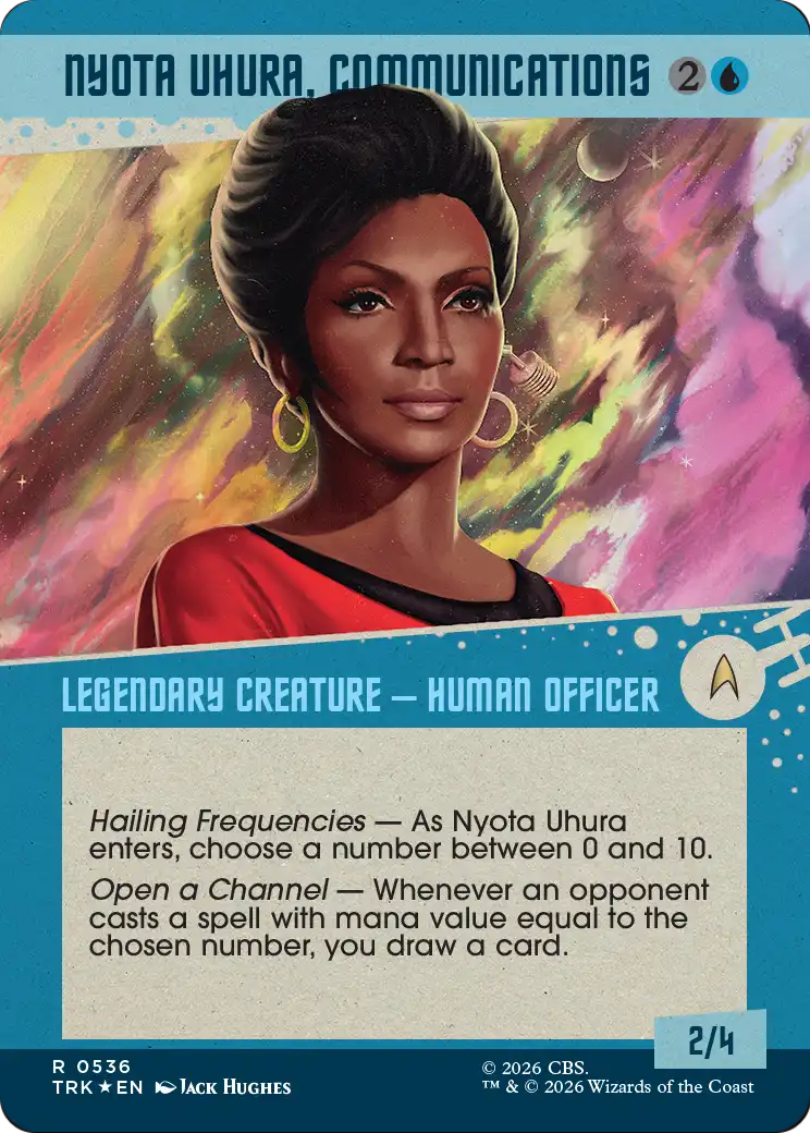 Nyota Uhura, Communications (Showcase) (Surge Foil) [Star Trek] | Gamers Paradise