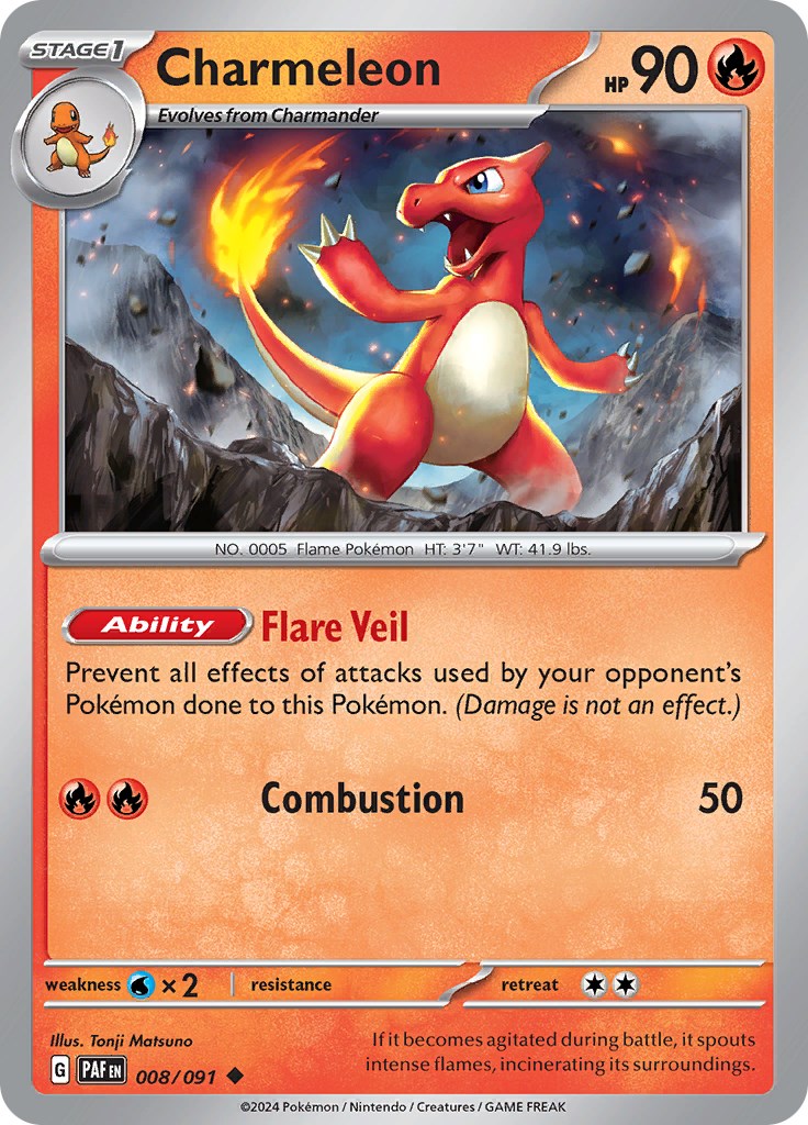 Charmeleon (008/091) [Scarlet & Violet: Paldean Fates] | Gamers Paradise