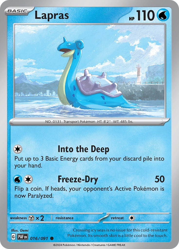 Lapras (016/091) [Scarlet & Violet: Paldean Fates] | Gamers Paradise