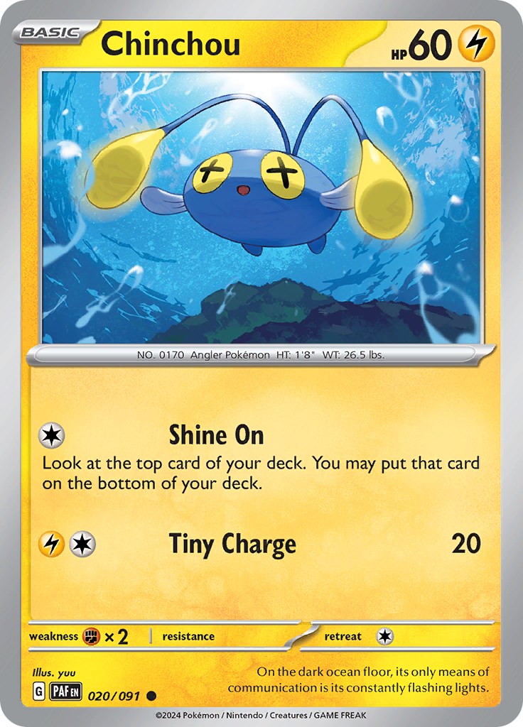 Chinchou (020/091) [Scarlet & Violet: Paldean Fates] | Gamers Paradise