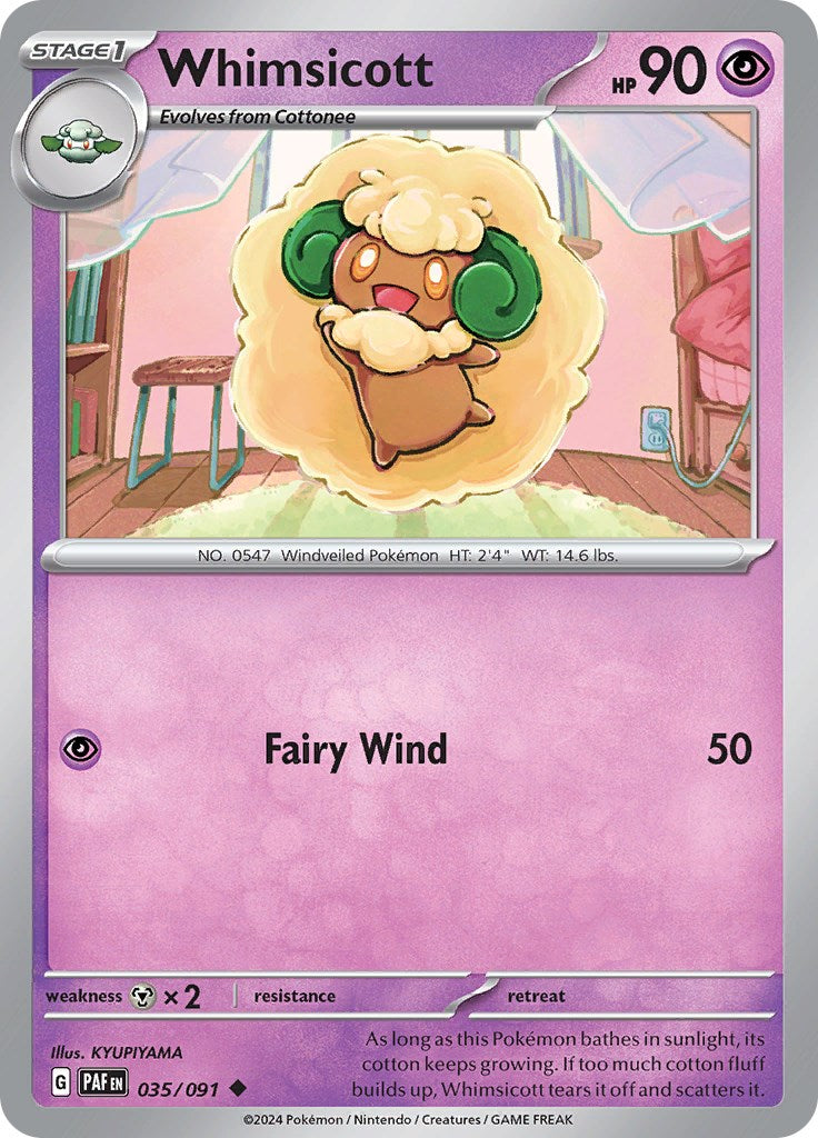 Whimsicott (035/091) [Scarlet & Violet: Paldean Fates] | Gamers Paradise