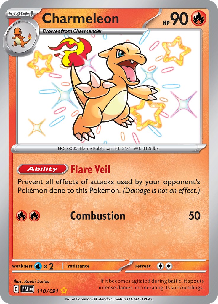 Charmeleon (110/091) [Scarlet & Violet: Paldean Fates] | Gamers Paradise