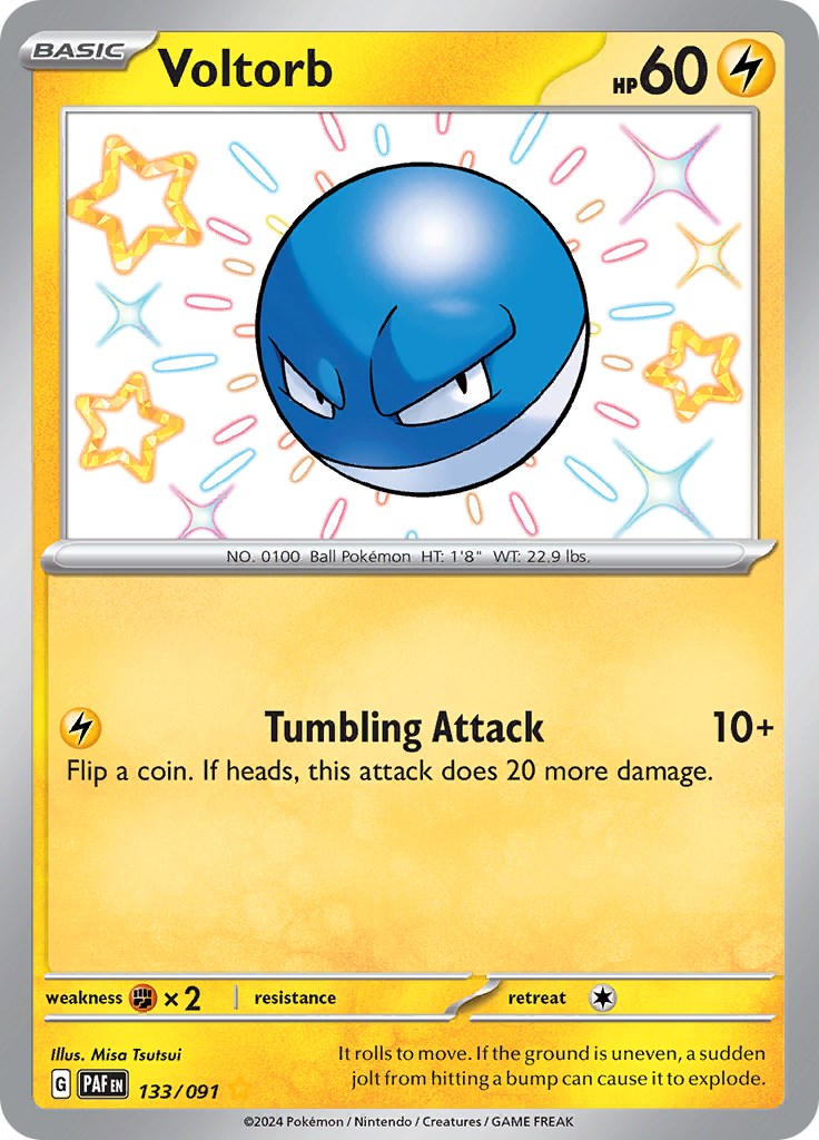 Voltorb (133/091) [Scarlet & Violet: Paldean Fates] | Gamers Paradise