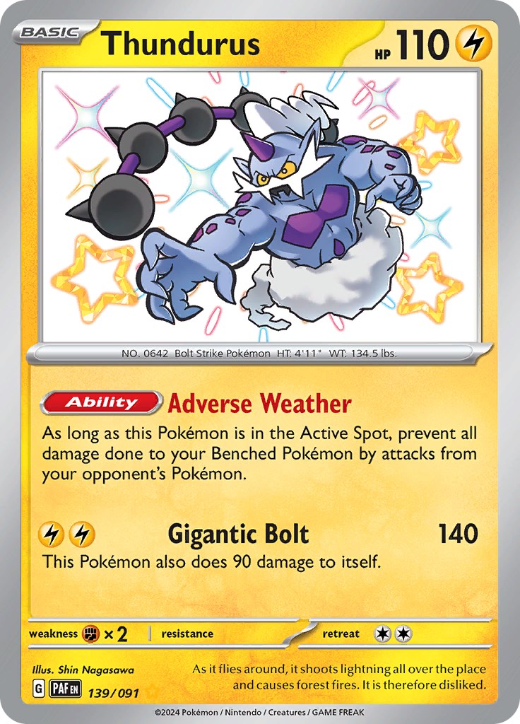 Thundurus (139/091) [Scarlet & Violet: Paldean Fates] | Gamers Paradise