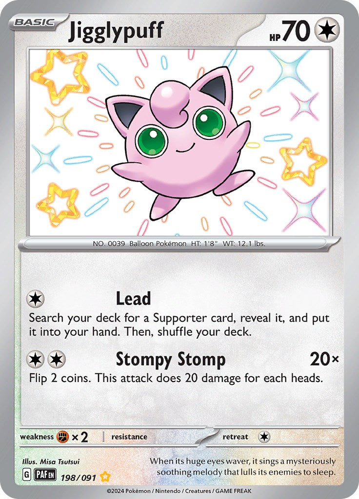 Jigglypuff (198/091) [Scarlet & Violet: Paldean Fates] | Gamers Paradise