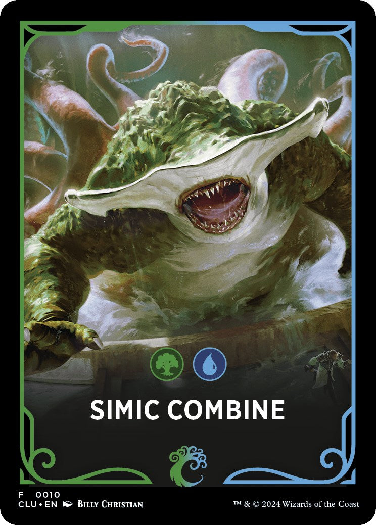 Simic Combine Theme Card [Ravnica: Clue Edition Tokens] | Gamers Paradise