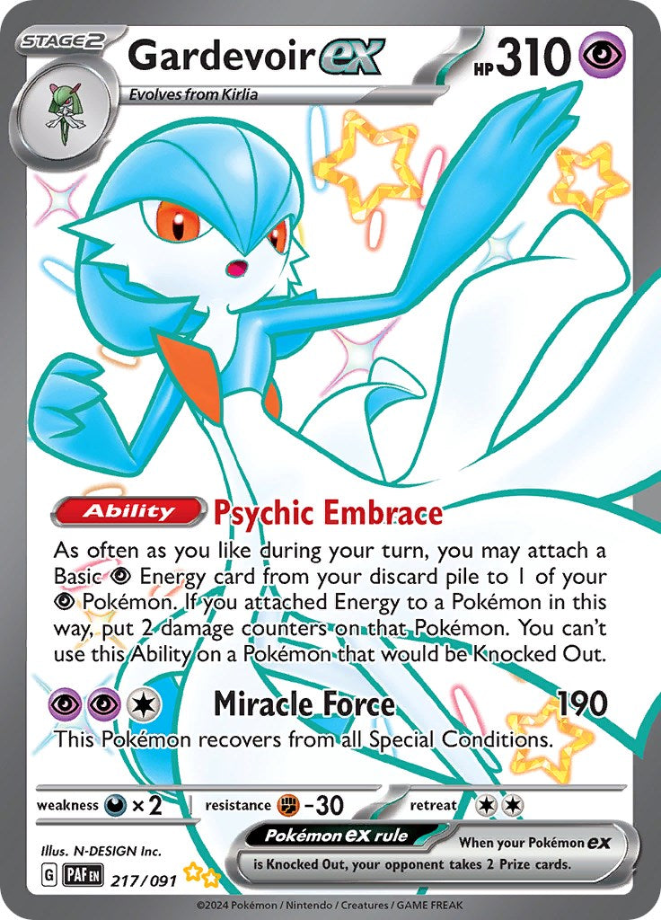 Gardevoir ex (217/091) [Scarlet & Violet: Paldean Fates] | Gamers Paradise