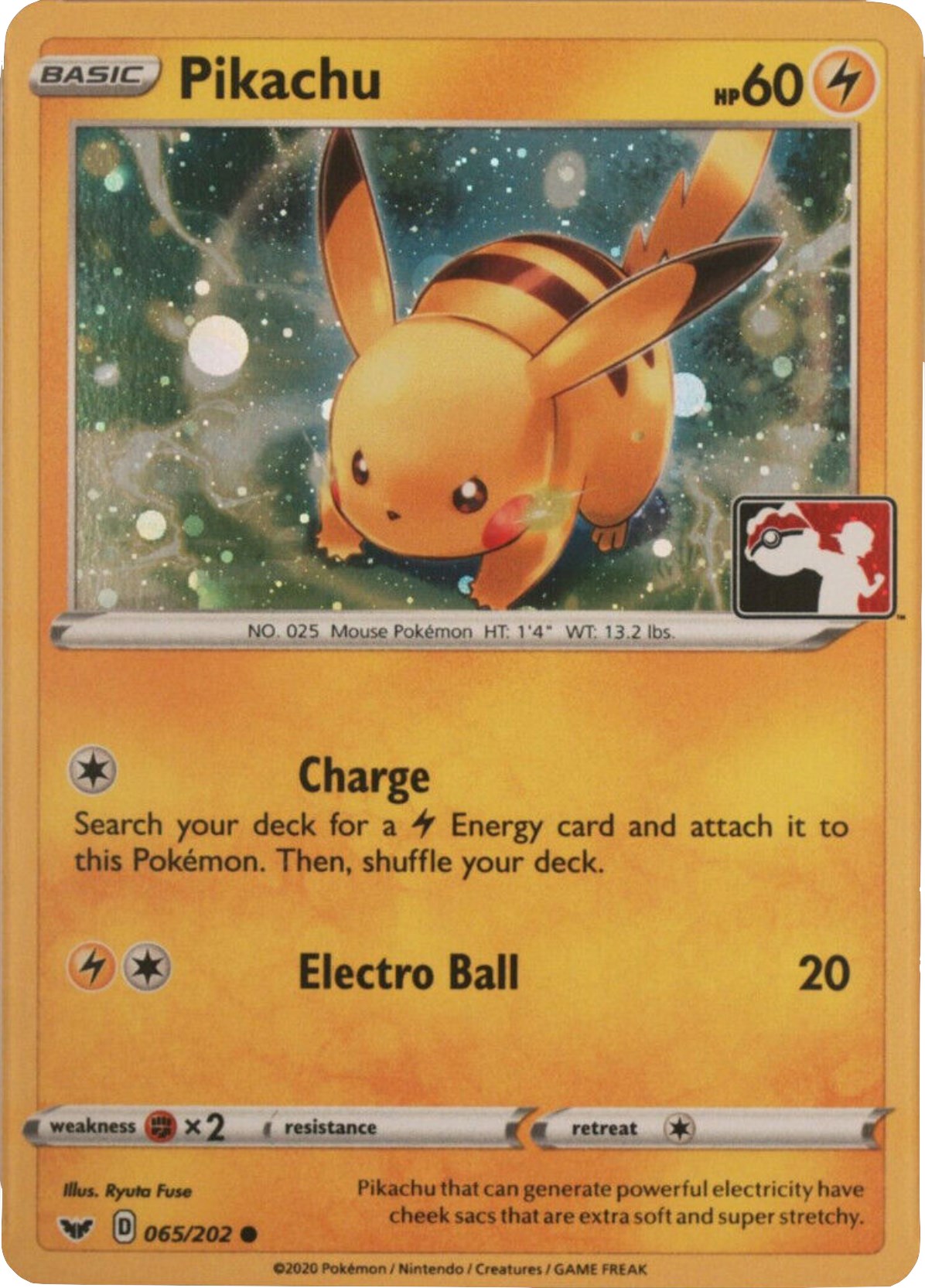 Pikachu (065/202) (Cosmos Holo) [League & Championship Cards] | Gamers Paradise