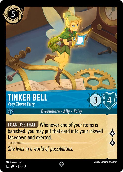 Tinker Bell - Very Clever Fairy (157/204) [Into the Inklands] | Gamers Paradise