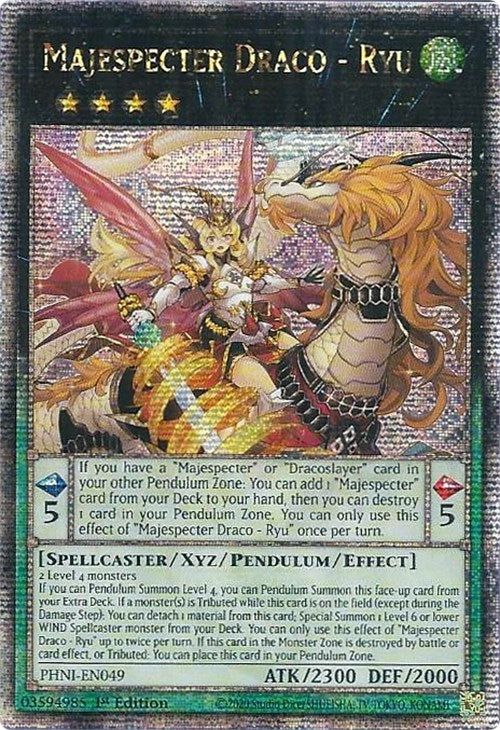 Majespecter Draco - Ryu [PHNI-EN049] Quarter Century Secret Rare | Gamers Paradise