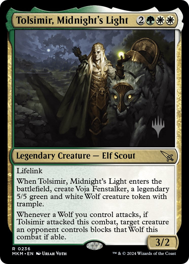 Tolsimir, Midnight's Light (Promo Pack) [Murders at Karlov Manor Promos] | Gamers Paradise