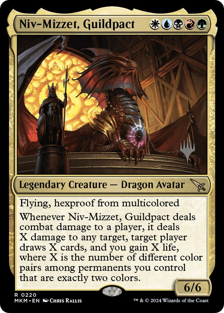 Niv-Mizzet, Guildpact (Promo Pack) [Murders at Karlov Manor Promos] | Gamers Paradise