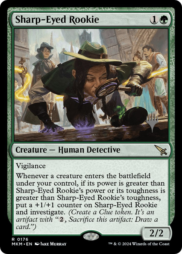 Sharp-Eyed Rookie (Promo Pack) [Murders at Karlov Manor Promos] | Gamers Paradise