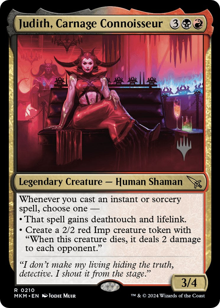 Judith, Carnage Connoisseur (Promo Pack) [Murders at Karlov Manor Promos] | Gamers Paradise