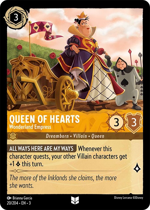 Queen of Hearts - Wonderland Empress (20/204) [Into the Inklands] | Gamers Paradise