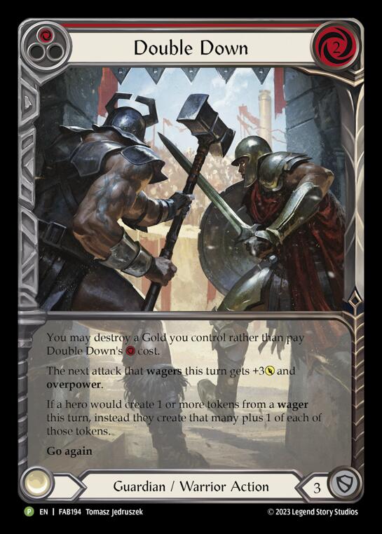 Double Down [FAB194] (Promo)  Rainbow Foil | Gamers Paradise