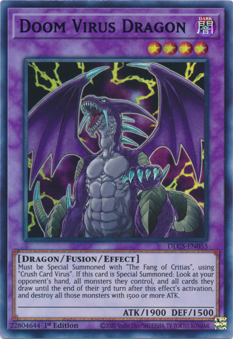 Doom Virus Dragon (Purple) [DLCS-EN055] Ultra Rare | Gamers Paradise