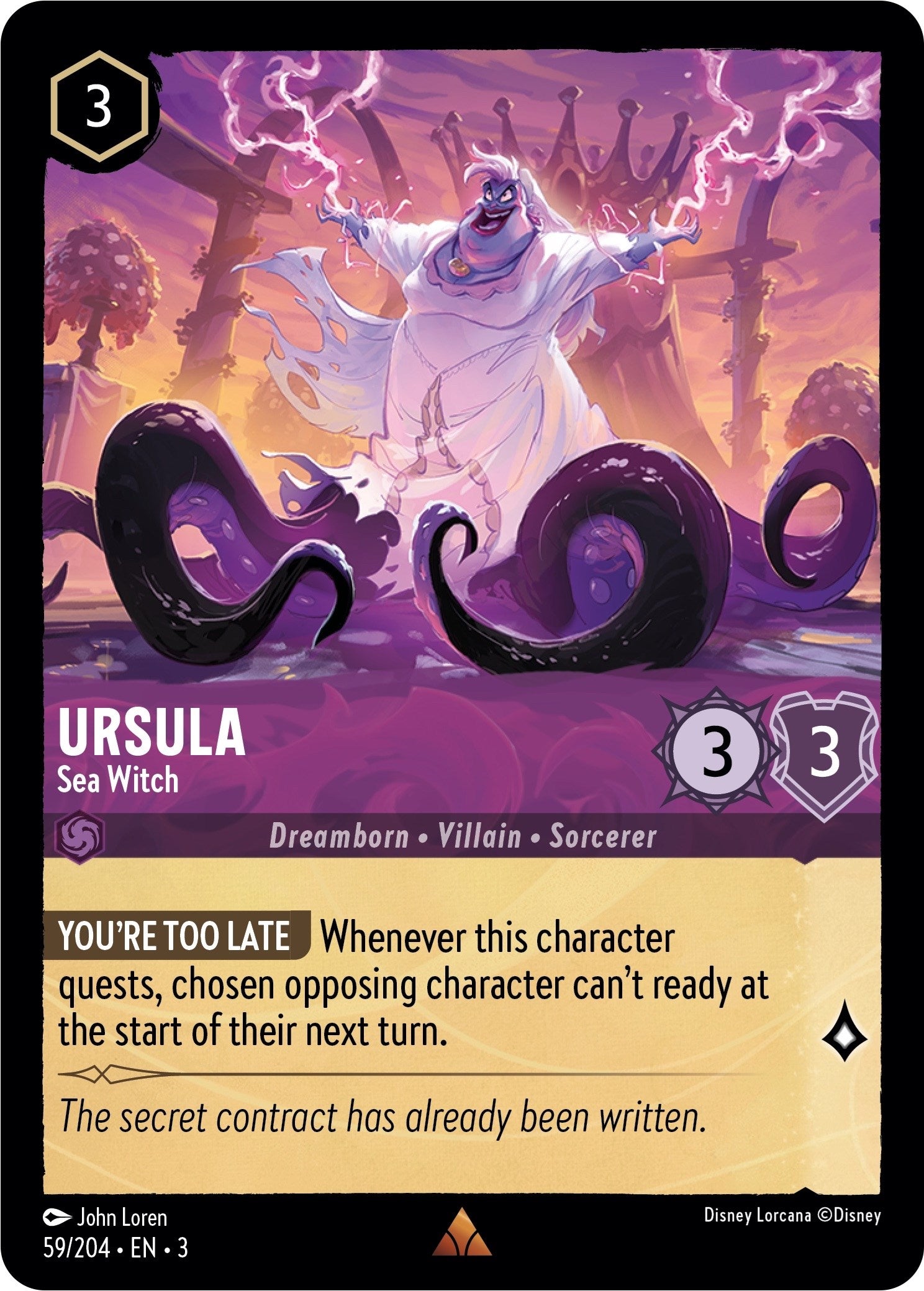 Ursula - Sea Witch (59/204) [Into the Inklands] | Gamers Paradise