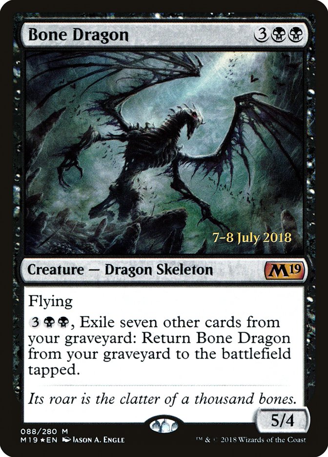 Bone Dragon [Core Set 2019 Prerelease Promos] | Gamers Paradise