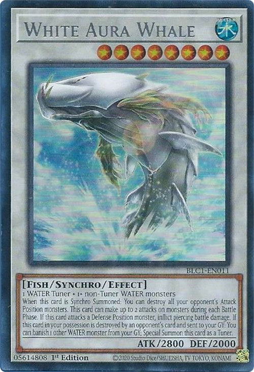 White Aura Whale (Silver) [BLC1-EN011] Ultra Rare | Gamers Paradise