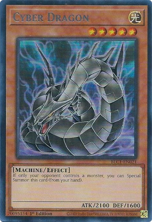 Cyber Dragon (Alternate Art) (Silver) [BLC1-EN021] Ultra Rare | Gamers Paradise