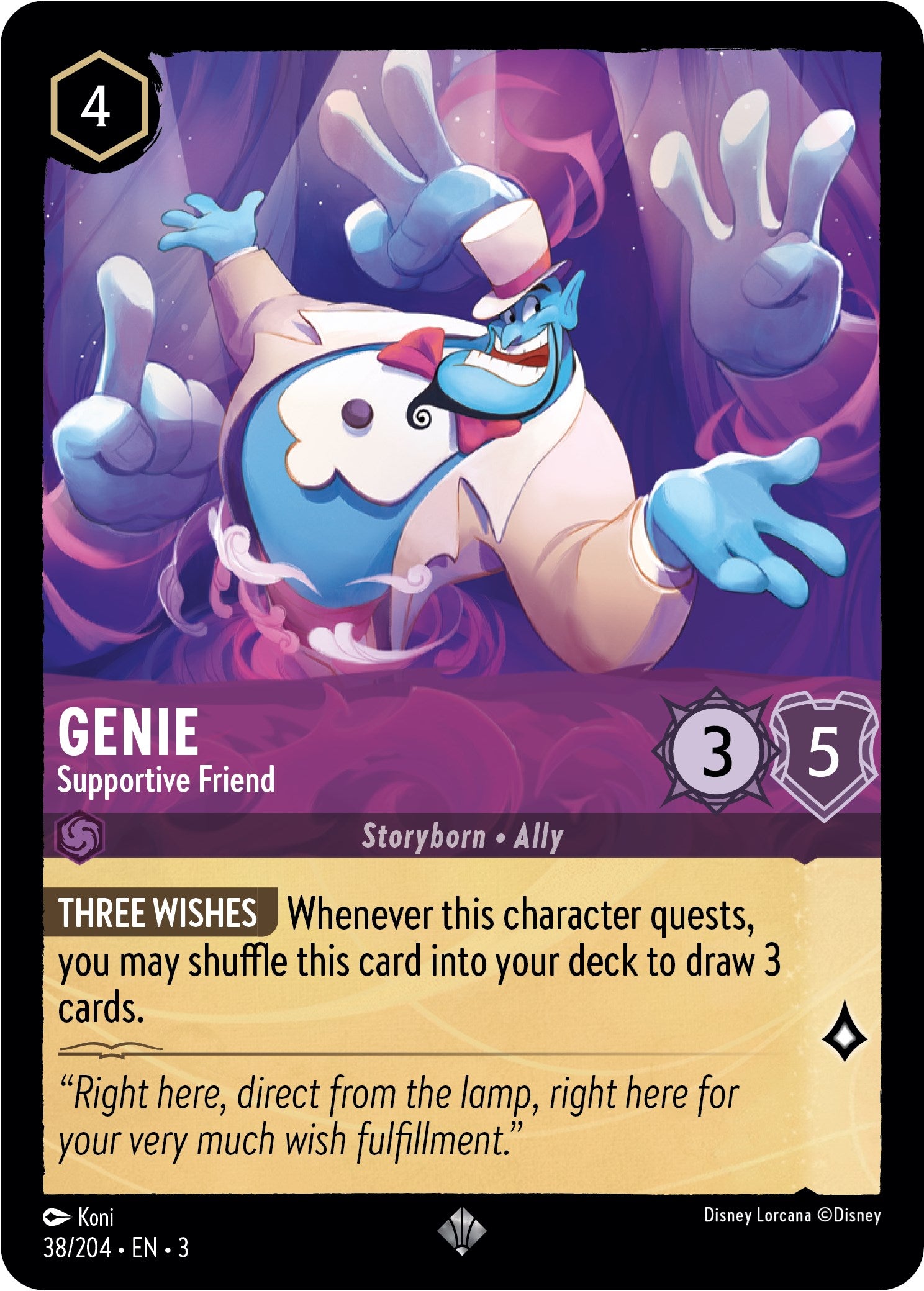 Genie - Supportive Friend (38/204) [Into the Inklands] | Gamers Paradise