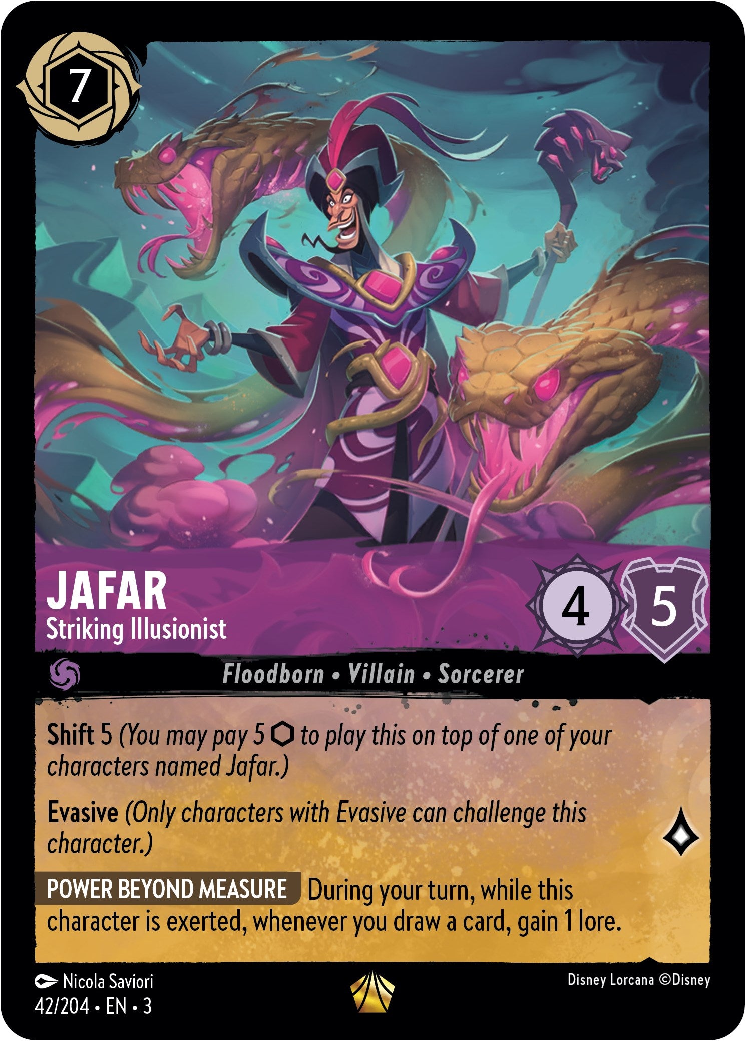 Jafar - Striking Illusionist (42/204) [Into the Inklands] | Gamers Paradise
