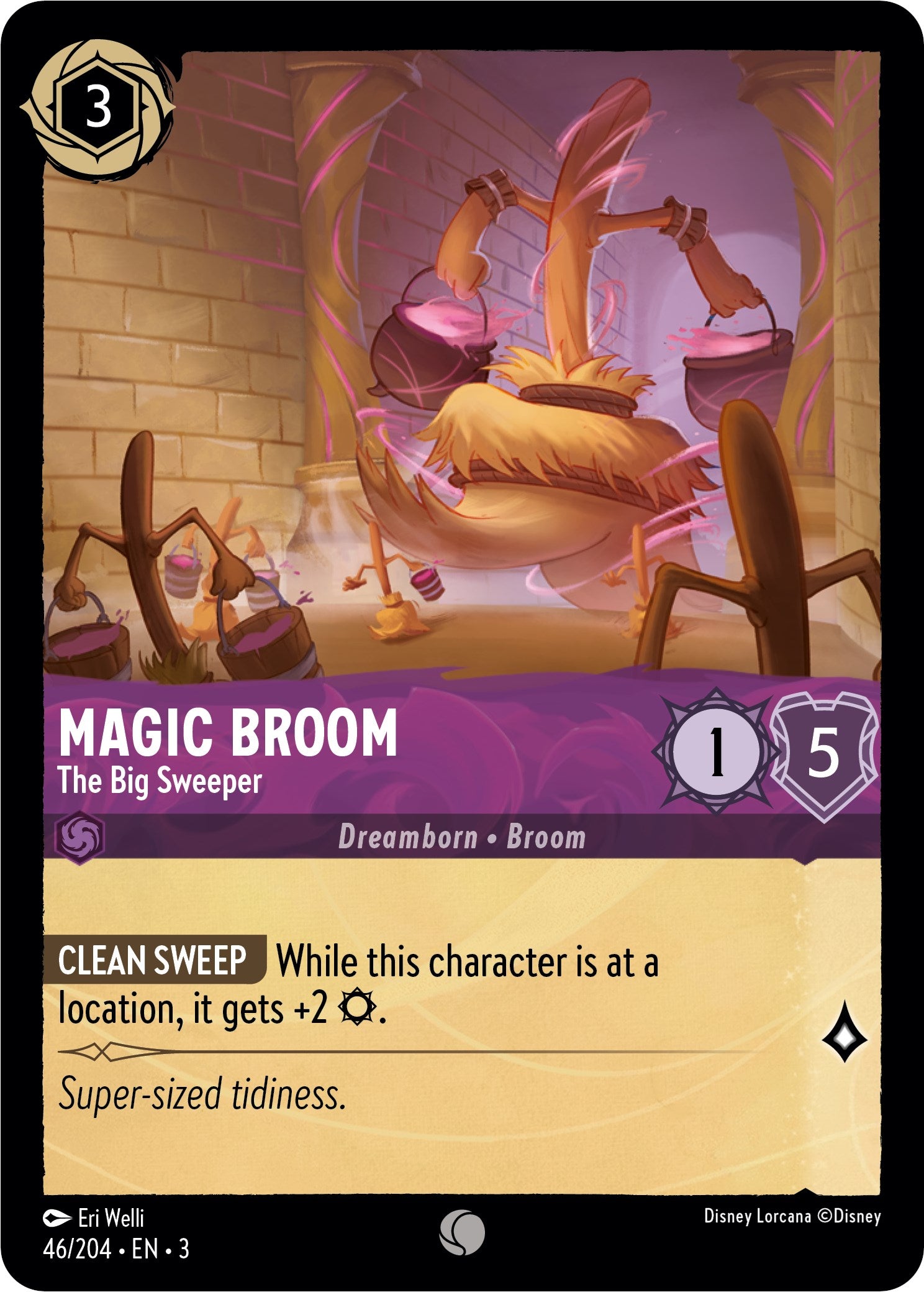 Magic Broom - The Big Sweeper (46//204) [Into the Inklands] | Gamers Paradise