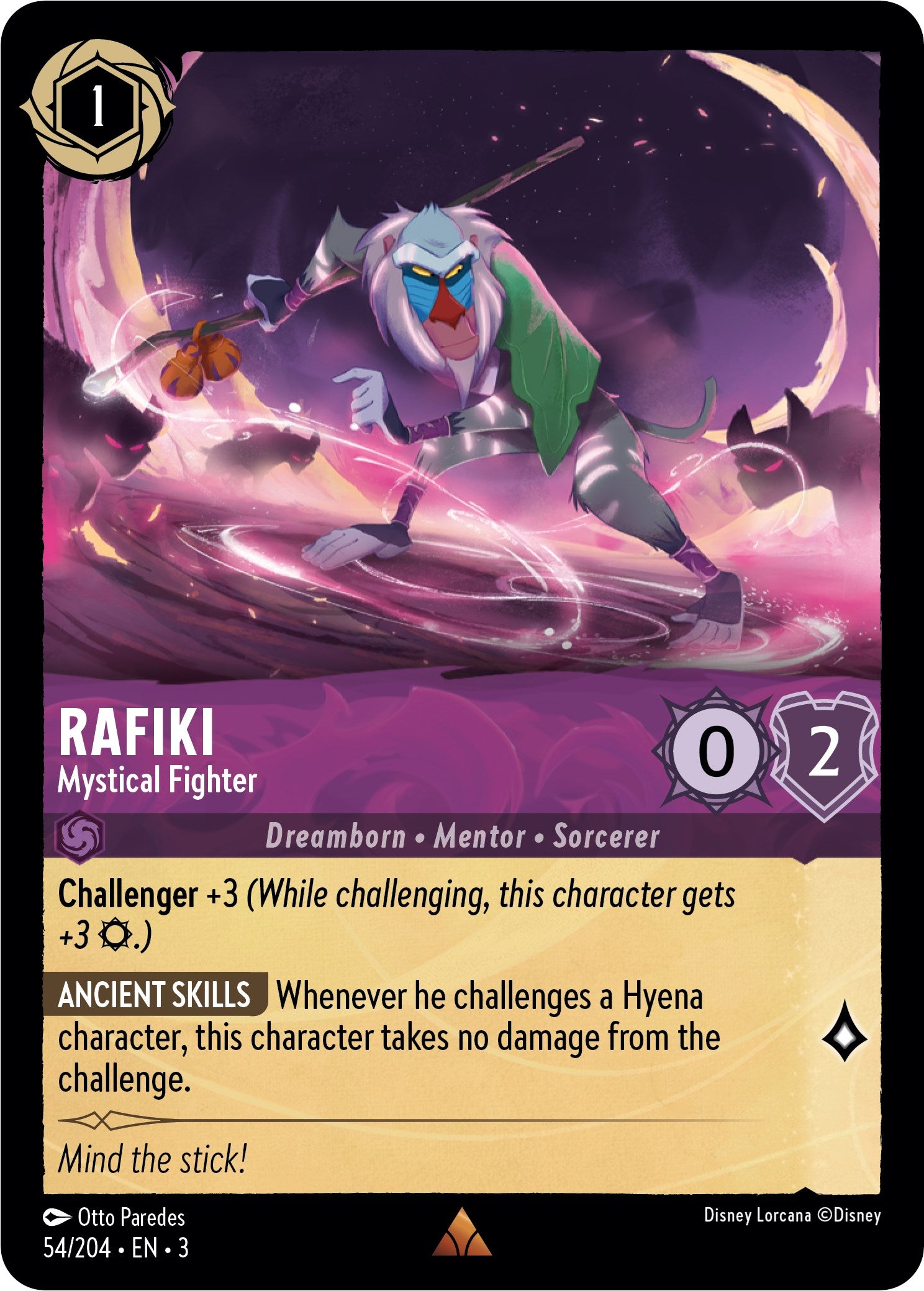 Rafiki - Mystical Fighter (54//204) [Into the Inklands] | Gamers Paradise