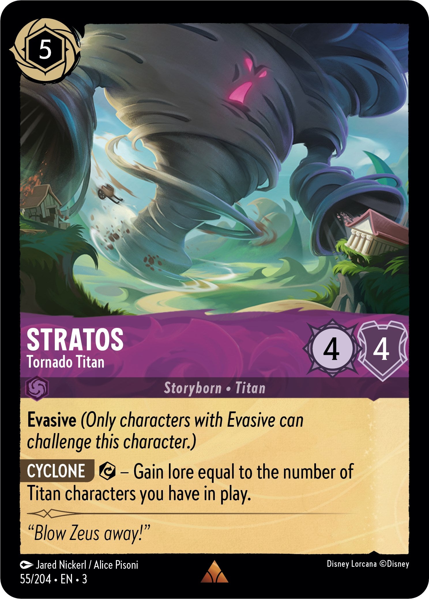Stratos - Tornado Titan (55//204) [Into the Inklands] | Gamers Paradise
