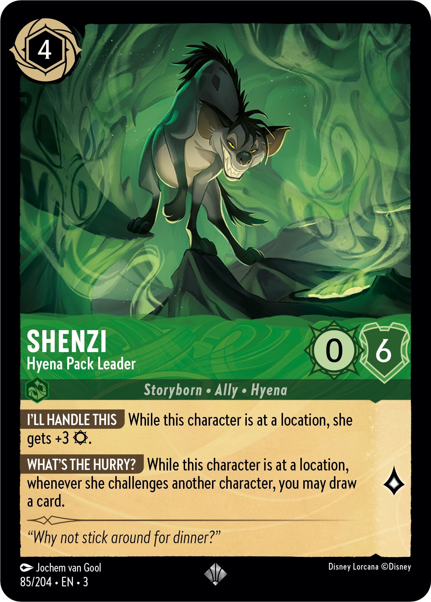 Shenzi - Hyena Pack Leader (85//204) [Into the Inklands] | Gamers Paradise