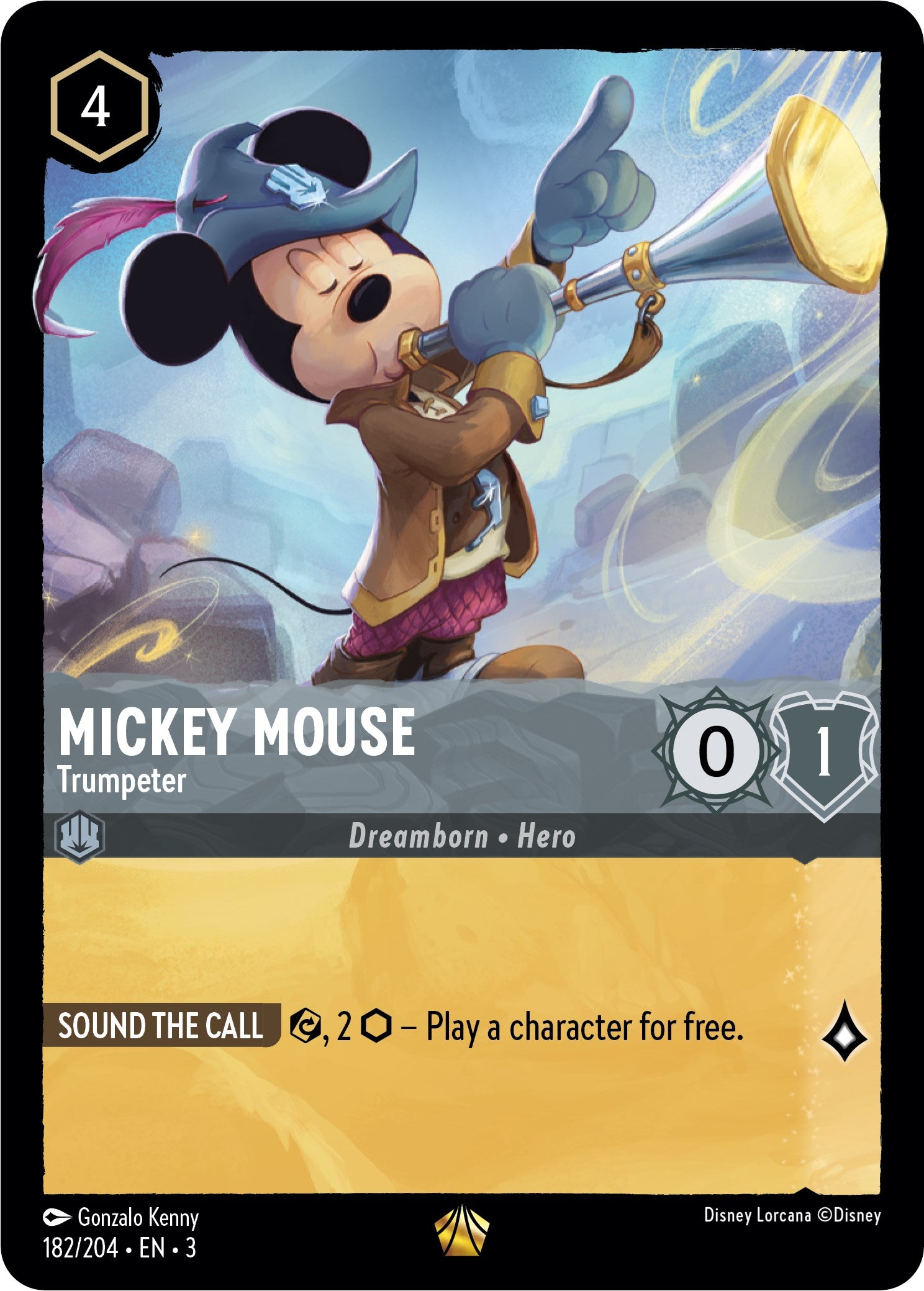 Mickey Mouse -Trumpeter (182/204) [Into the Inklands] | Gamers Paradise