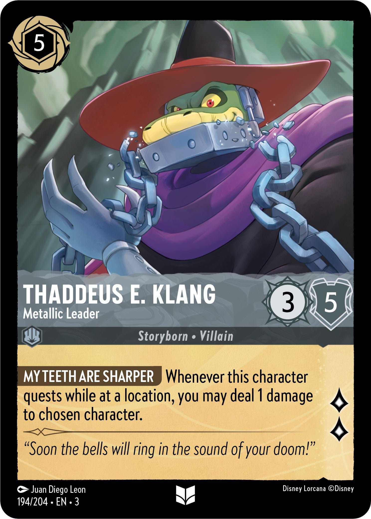 Thaddeus E. Klang - Metallic Leader (194/204) [Into the Inklands] | Gamers Paradise