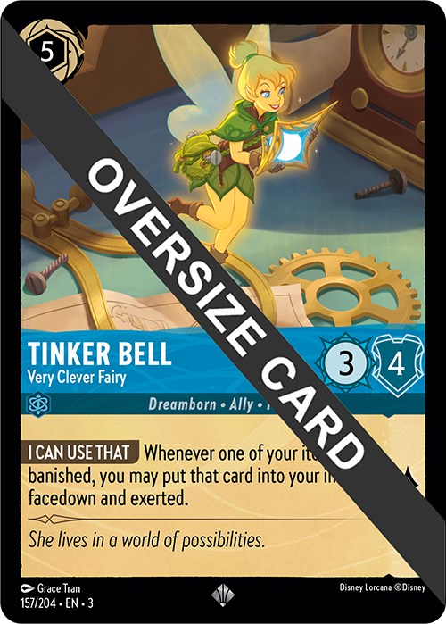 Tinker Bell - Very Clever Fairy (Oversized) (157/204) [Into the Inklands] | Gamers Paradise
