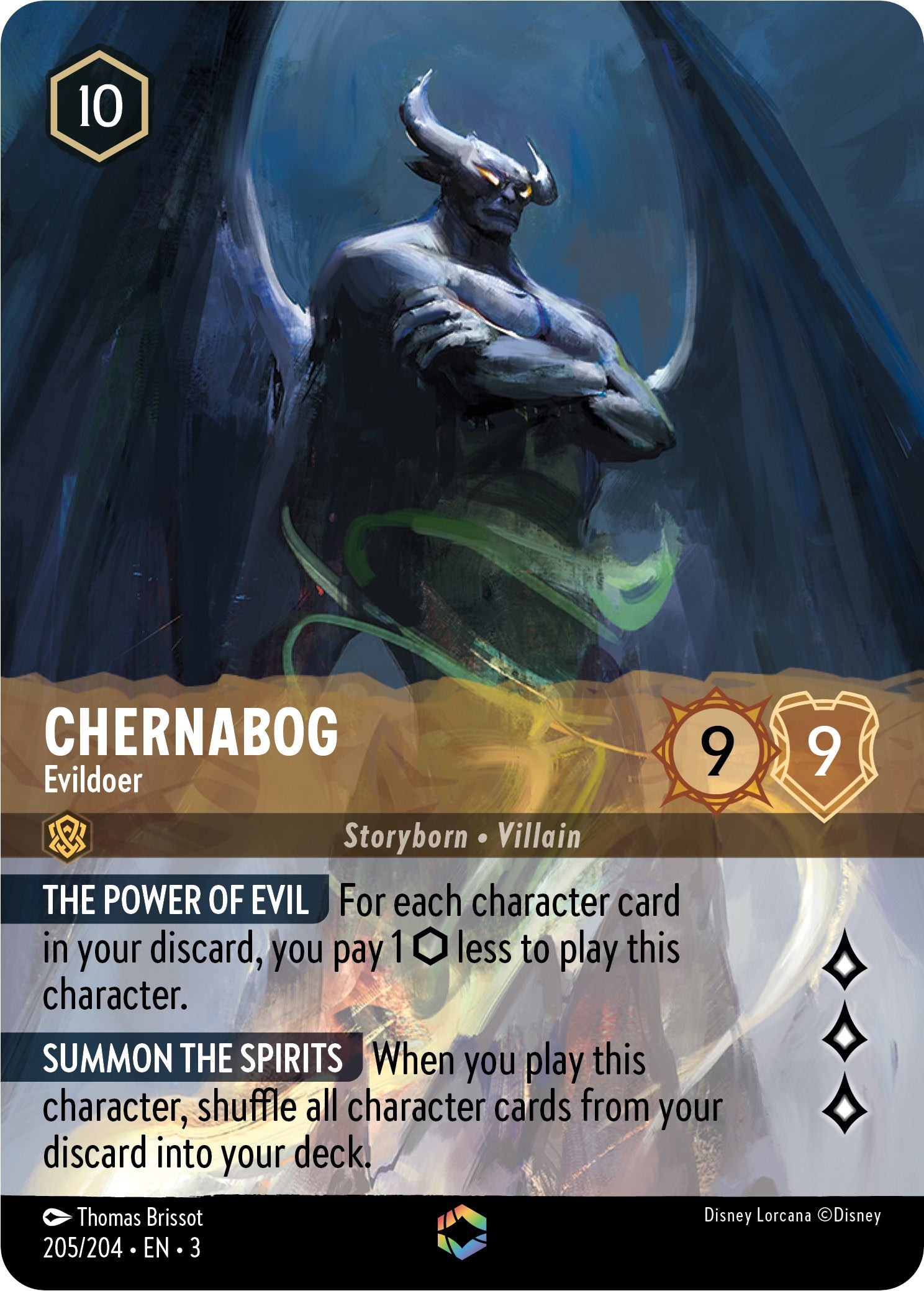 Chernabog - Evildoer (Alternate Art) (205/204) [Into the Inklands] | Gamers Paradise