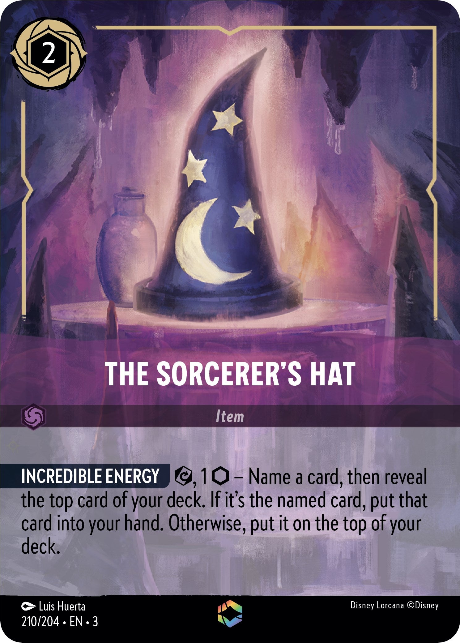 The Sorcerer's Hat (Alternate Art) (210/204) [Into the Inklands] | Gamers Paradise