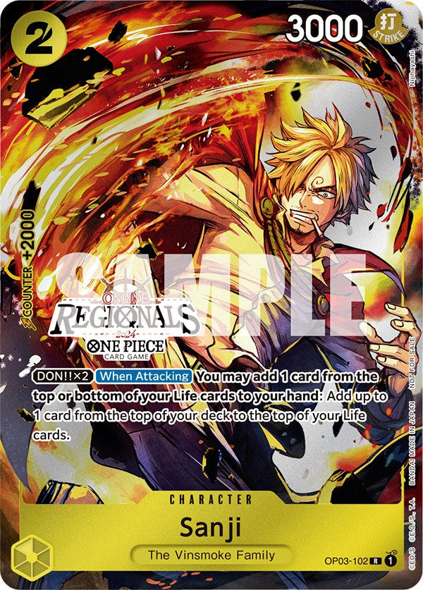 Sanji (Online Regional 2024) [Participant] [One Piece Promotion Cards] | Gamers Paradise