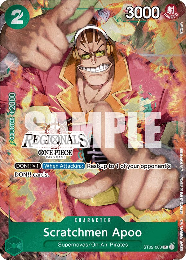 Scratchmen Apoo (Online Regional 2024) [Participant] [One Piece Promotion Cards] | Gamers Paradise