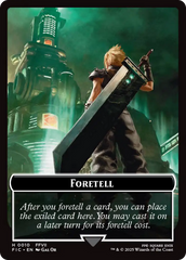 Foretell // Treasure Double-Sided Token [FINAL FANTASY Commander Tokens] | Gamers Paradise